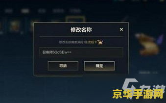 英雄联盟手游更名攻略：详细步骤及注意事项解析