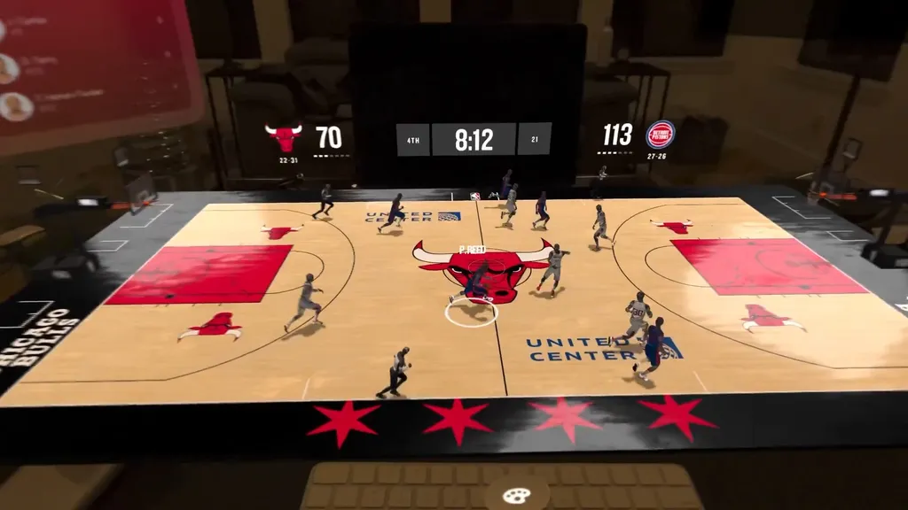 NBA Apple Vision Pro应用全新推出3D桌面视图功能，提升用户体验与赛事观赏乐趣