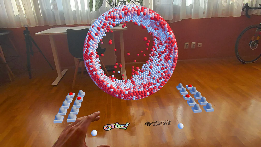 《Orbs》一款专为Quest 3设计的沉浸式粒子物理沙盒游戏体验