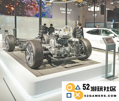 智能汽车链展区的吉利控股集团展位。新华社记者任超摄