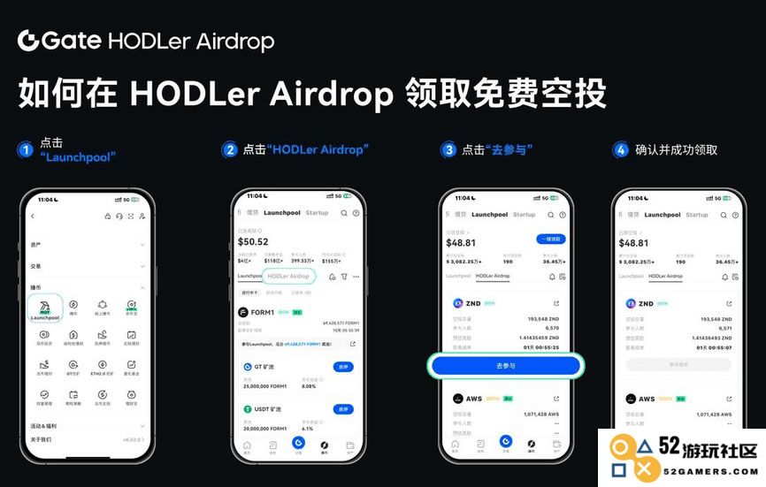 如何参加Gate.io HODLer空投活动并成功获得免费代币奖励？
